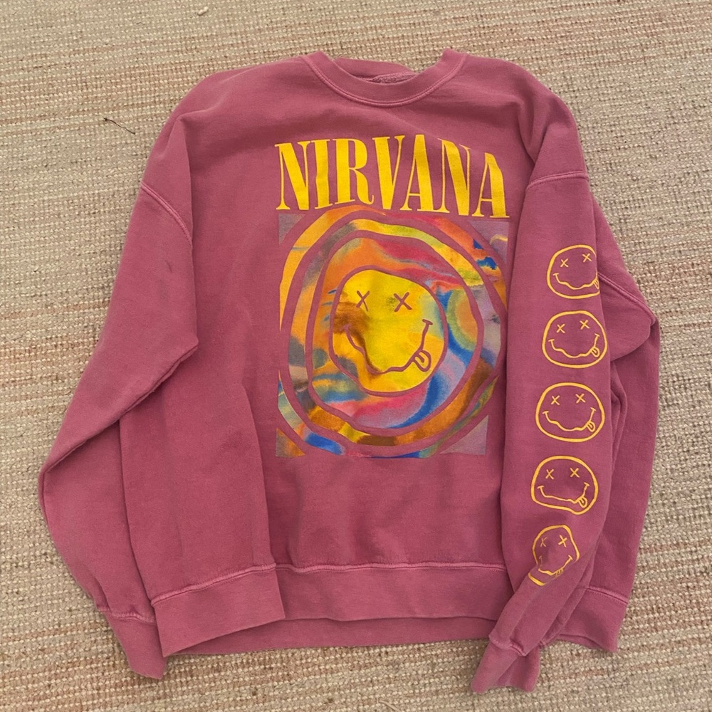 pink nirvana sweatshirt